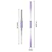 Vrenmol Poly Gel Nail Brush Dual-ended Slice Shape Tool with 100pcs Clear Dual Nail System Form Fake Nail Tips for UV Gel Nail Polish 10 Size