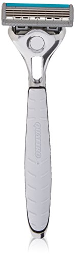 Schick Quattro Titanium Shaving Starter Gift Set for Men with 1 â€“ Quattro Titanium Razor for Men, 4 â€“ Quattro Titanium Razor Blade Refills for Men, and 1 â€“ Edge Sensitive Skin Shave Gel for Men