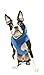 Gooby Fleece Vest Hoodie Dog Sweater - Blue, Medium - Warm Pullover Dog Hoodie with O-Ring Leash for Small to Medium Dogs