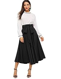 Faldas para dama plisadas con una línea casual y vestidos básicos lisos