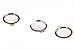 0.33mm Fingerprint Home Button Sticker, Silver Metal frame Touch ID Button Sticker for iPhone SE/5s iPhone 6/6s iPhone 6 plus/6s plus( white with rosegold ring )