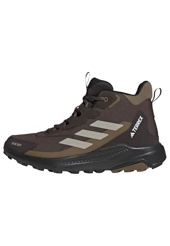adidas Men's Terrex Anylander Mid Top Rain.RDY Hiking, DarkBrownLightBrownAuroraCoffee, 10.5 at Amazon