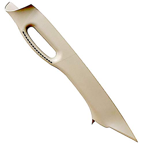 APDTY 141509 A Pillar Plastic Grab Handle Trim Molding Compatible With Front Left 2002-2008 Dodge Ram 1500 or 2003-2009 Ram 2500 3500 Pickup (Khaki Beige Taupe Color; Replaces 5GR29TL2AE, 1TE75TL2AA)