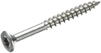 SDU 751156 Countersunk Chipboard Screws with Hexagon Socket 6 x 100 mm A2 Stainless Steel Pack of 50