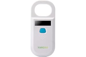 Yanzeo AR180 Pet Dog Cat Microchip Reader,Stray Animal ID 134.2kHz 125kHz 15 Digits Animal Chip Registration RFID Microchips Scanner
