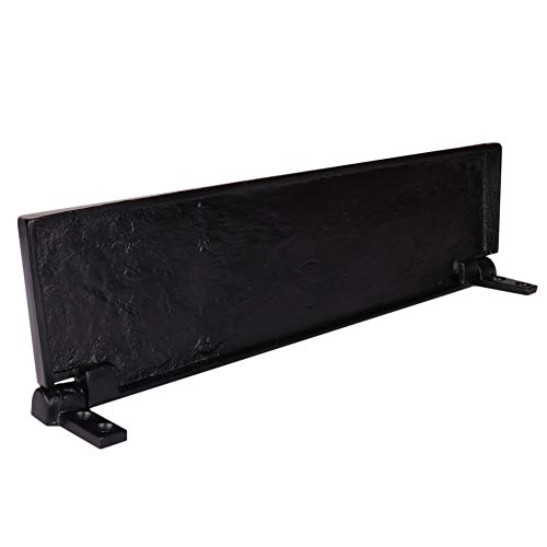 SKANDH Iron Black Powder Coated 11.5" X 3" Inch Tidy Letter Plate Mail Slot For Front Door