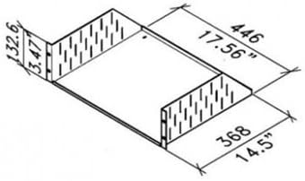 Penn Elcom 3U Black Rack Shelf R1194/3UK - 368mm Deep, Black - Standard - Image 3