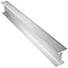 6061 Aluminum I-Beam, Unpolished (Mill) Finish, Extruded, T6 Temper, ASTM B221, Equal Leg Length, Rounded Corners, 2.509