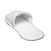 Waffle Open Toe Unisex Slippers - White By TowelRobes, One size