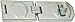 ABUS 110/155 Hardened Steel Concealed Hinge Pin Hasp (6-1/4