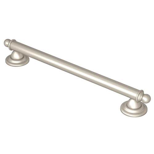 Moen YG2224BN Bathroom Safety 24-Inch Stainless Steel Traditional Bathroom Grab Bar, Brushed Nickel