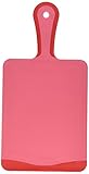 Microban Antimicrobial Paddle Cutting Board with Handle, Cherry Red, 14x7 Inches