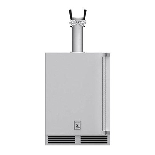 Hestan 24-inch 5.2 Cu. Ft. Left Hinge Outdoor Rated Double Tap Beer Dispenser - Gfdsl242