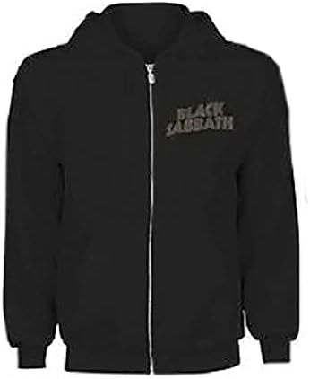 Amazon.com: Black Sabbath Men's Henry Pocket Logo Zippered Hooded