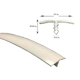T-Molding Arcade Mame - Smooth White - 3/4" - 20'