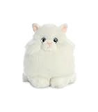 Aurora World Fat Cats Plush Toy Animal, Marshmallow Persian