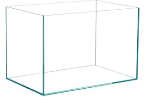 Firaq Large Fish Tank, Glass Aquarium, Rectangular Turtle Tank Peninsula Style, Premium Ultra Clear Borderless Aquarium with Low-Iron Glass for Fish and Corals 10mm (31 * 17 * 15inches)