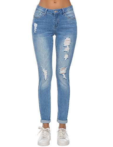 boyfriend fit ripped jeans