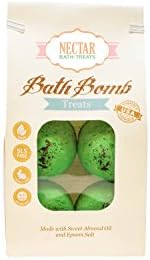 Extra Large, Premium Peppermint, Clary Sage, and Juniper 4-Pack Bath Bomb Gift Set | A Soothing Aromatherapy Experience. | Handmade In The USA. | Cruelty Free. | Minimal Residue Bath Bombs