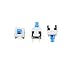 XINGYHENG 100pcs 6 Pin DPDT Self-Locking Power Micro Push Button Switches 8mmx8mm