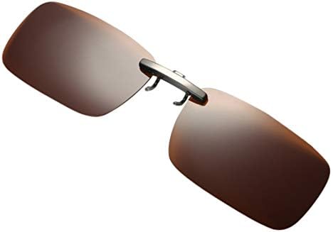 Kycut Detachable Night Vision Lens Driving Metal Polarized Clip On Glasses Sunglasses Good Clip Style Sunglasses for Glasses Outdoor/Driving/Fishing
