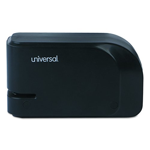 Universal Electric Half-Strip Stapler with Staple Channel Release, 20-Sheet Capacity, Black (43120)