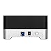 [Support UASP & 12TB] Cinolink USB 3.0 to SATA Single Bay Hard Drive Docking Station for 2.5/3.5 Inch SATA I/II/III HDD SSD