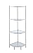 Convenience Concepts Royal Crest 4 Tier Corner Shelf, Chrome / Glass