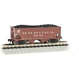 Usra 55-Ton 2-Bay Hopper - PRR #705934 (Tuscan Red) - N Scale