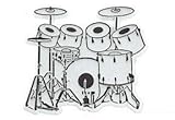 7 Pc. Drumset Magnet
