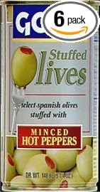 Goya spanish olives stuffed with minced Hot peppers (041331014922)