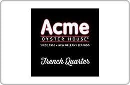 Acme Oyster House Gift Card