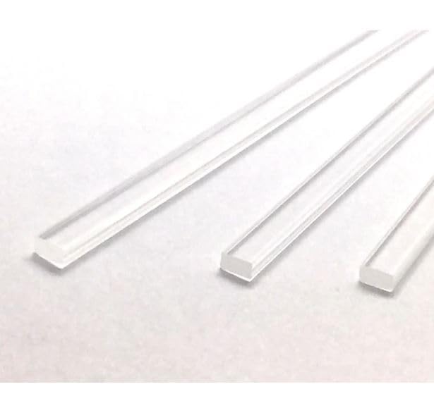 Photo 1 of 100pcs 6" x 4mm Flat Clear sticks for cake toppers cake pops or lollipops - Acrylic Plexiglass Sticks Transparent Clear, Strong and not bendy with length of 4“,6“ or 8“ (100, 6in)