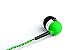 Tweedz Durable, Tangle-Free Neon Green Earbuds - in-Ear Headphones with Braided Fabric Wrapped Cords and Noise Isolating Ear Buds