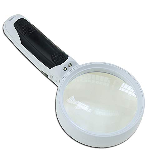 Fan-Ling LED Magnifying Glass 10X + 5X Illuminated 2 Lens Best Magnifier Set with Lights for Seniors,Magnifying Glass Reading Aid Lens,Ideal for Reading Small Prints & Low Vision - Thumbnail 7
