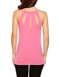 SoTeer Camisola de algodón suelta para mujer, casual, cuello en V, tallas S-XXL