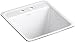 Kohler K-6655-2U-0 Park Falls Undercounter Sink with Two-Hole Faucet Drilling, White