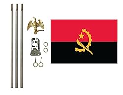 Angola 3x5 ft Outdoor Flag and Flag Pole