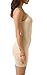 Zevrez Women's Basic Sexy Seamless Camisole Stretchy Spaghetti Strap Slip Mini Dress(skincolor,S)