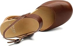 Dansko Women's Taci Tan Wedge Comfort Sandals