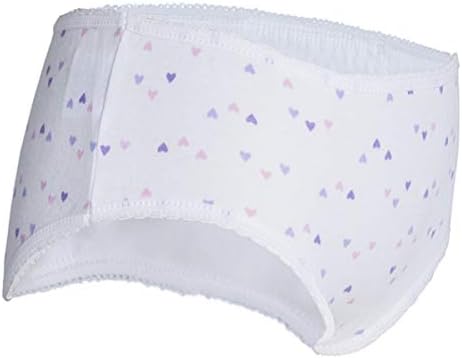 Girls Padded Brief, Hearts, Large
