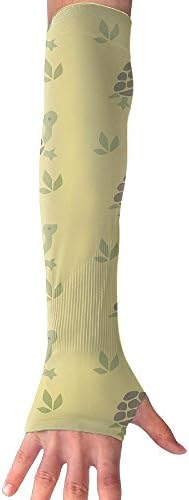 Turtle Tortoise Pattern Arm Sleeves Outdoor Sport Basketball UV Sun Protection