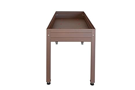 MESA DE CULTIVO Lacada marrón. Medidas: Largo 150cm x Ancho 75cm x ...