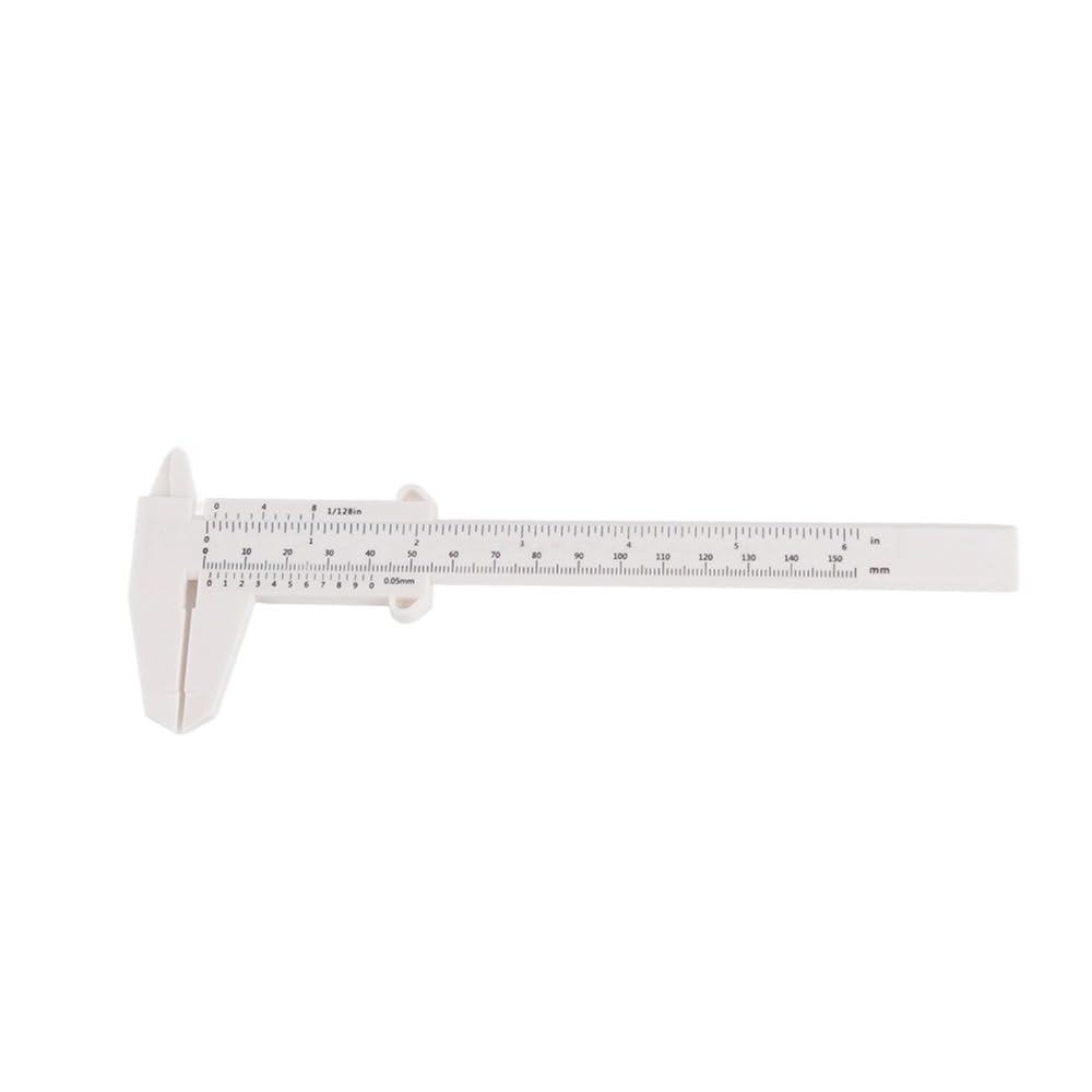 Waterproof Plastic Vernier Caliper for Eyebrow Permanent Makeup, Tattoo Eyebrow Line Lip Measurement Tool, Students' Experimental Measurement Instrument