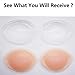 LLMoon Silicone Bra Pads Inserts, Transparent Cleavage, Enhancing Breast Pads(2 Pairs)