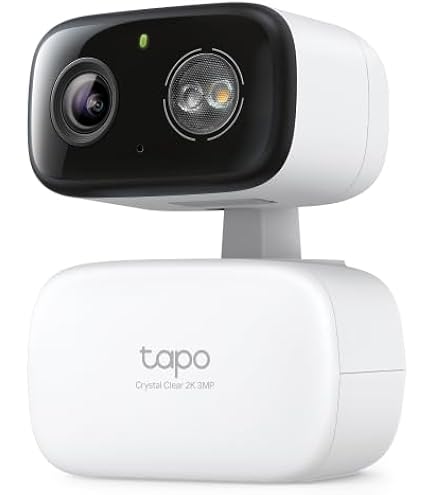 Tapo TP-Link Câmera de segurança externa C660, Wi-Fi, panorâmica e