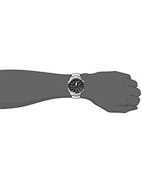 Casio EQS500DB-1A1 reloj de armazón duro multifunción de acero inoxidable solar con brazalete de eslabones