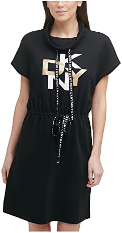 dkny women's logo t shirt dress