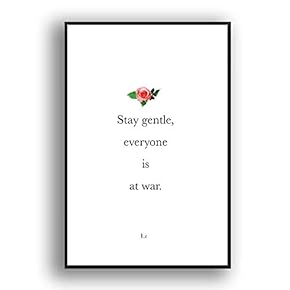 Framed Canvas Wall Art for Living Room, Bedroom Simple Words Canvas Prints for Modern Home Decoration Ready to Hang - 16"x24" inches
