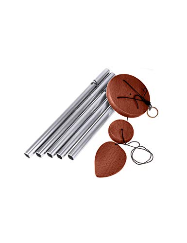 Afirst Wind Chimes Outdoor 22" Beech/Aluminum Silver Chime with S Hook Amazing Grace Wind Chime,A Beautiful Gift for Your Garden, Patio,Porch and Home Decoration